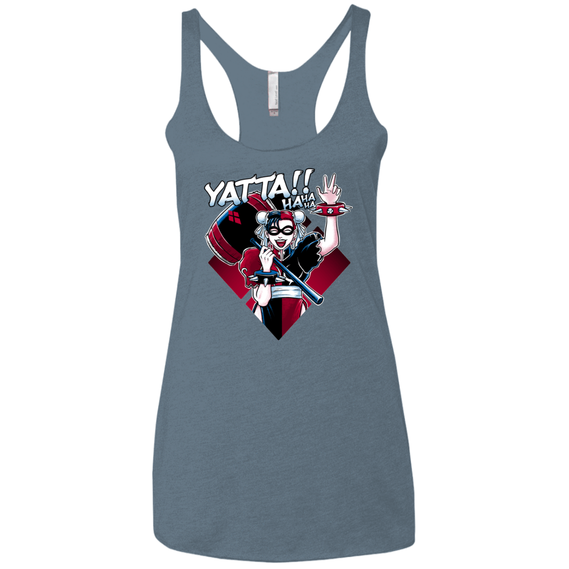 T-Shirts Indigo / X-Small Harley Yatta Women's Triblend Racerback Tank