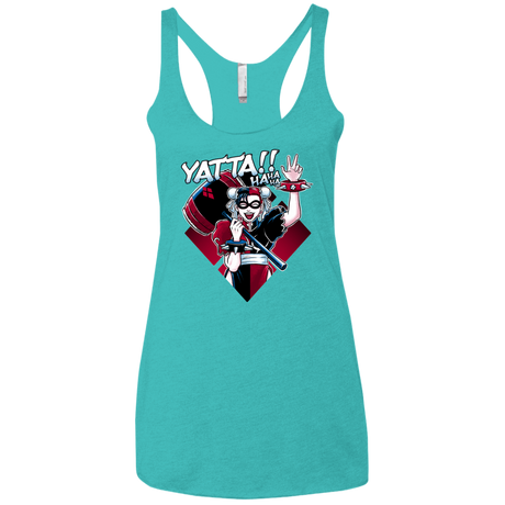 T-Shirts Tahiti Blue / X-Small Harley Yatta Women's Triblend Racerback Tank