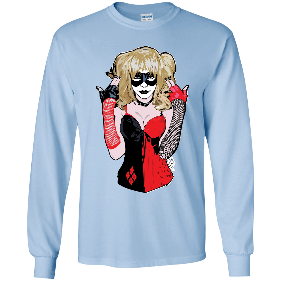 T-Shirts Light Blue / YS Harley Youth Long Sleeve T-Shirt
