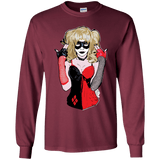 T-Shirts Maroon / YS Harley Youth Long Sleeve T-Shirt