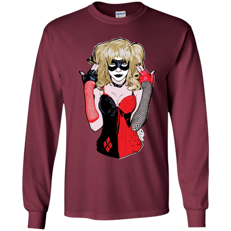 T-Shirts Maroon / YS Harley Youth Long Sleeve T-Shirt