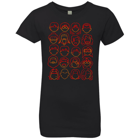 T-Shirts Black / YXS Harry Potter line heads Girls Premium T-Shirt