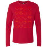 T-Shirts Red / Small Harry Potter line heads Men's Premium Long Sleeve