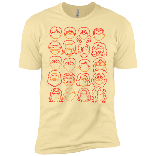 T-Shirts Banana Cream / X-Small Harry Potter line heads Men's Premium T-Shirt