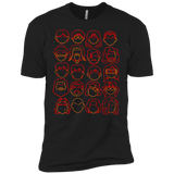 T-Shirts Black / X-Small Harry Potter line heads Men's Premium T-Shirt