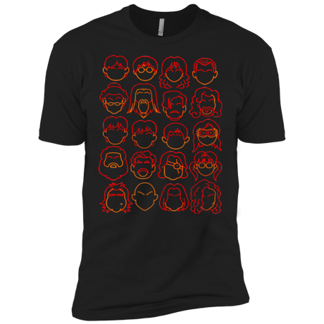 T-Shirts Black / X-Small Harry Potter line heads Men's Premium T-Shirt