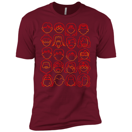 T-Shirts Cardinal / X-Small Harry Potter line heads Men's Premium T-Shirt