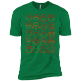 T-Shirts Kelly Green / X-Small Harry Potter line heads Men's Premium T-Shirt