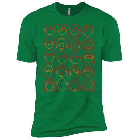 T-Shirts Kelly Green / X-Small Harry Potter line heads Men's Premium T-Shirt