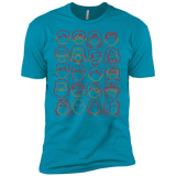 T-Shirts Turquoise / X-Small Harry Potter line heads Men's Premium T-Shirt