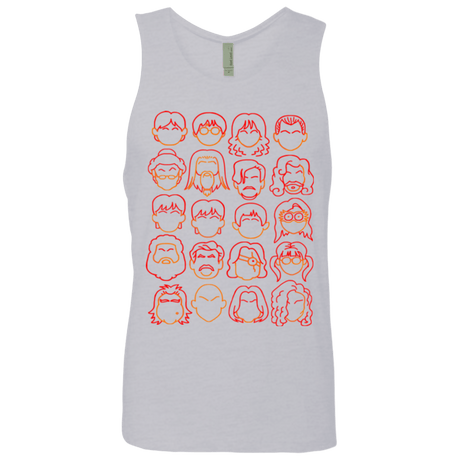T-Shirts Heather Grey / Small Harry Potter line heads Men's Premium Tank Top