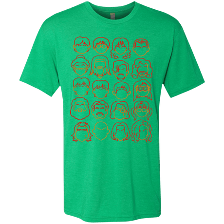 T-Shirts Envy / Small Harry Potter line heads Men's Triblend T-Shirt