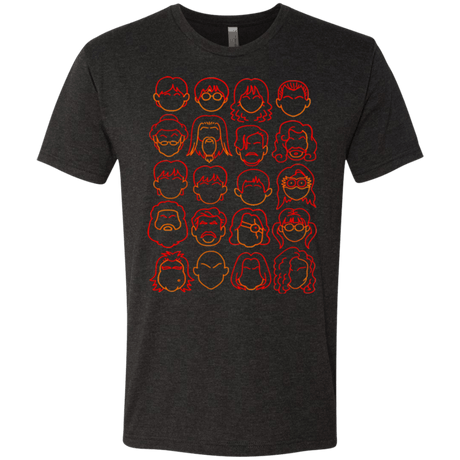 T-Shirts Vintage Black / Small Harry Potter line heads Men's Triblend T-Shirt