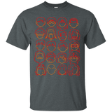 T-Shirts Dark Heather / Small Harry Potter line heads T-Shirt