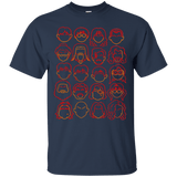 T-Shirts Navy / Small Harry Potter line heads T-Shirt