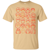 T-Shirts Vegas Gold / Small Harry Potter line heads T-Shirt