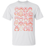 T-Shirts White / Small Harry Potter line heads T-Shirt