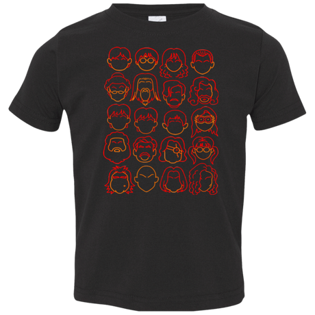T-Shirts Black / 2T Harry Potter line heads Toddler Premium T-Shirt
