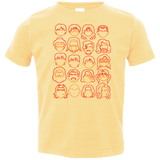 T-Shirts Butter / 2T Harry Potter line heads Toddler Premium T-Shirt