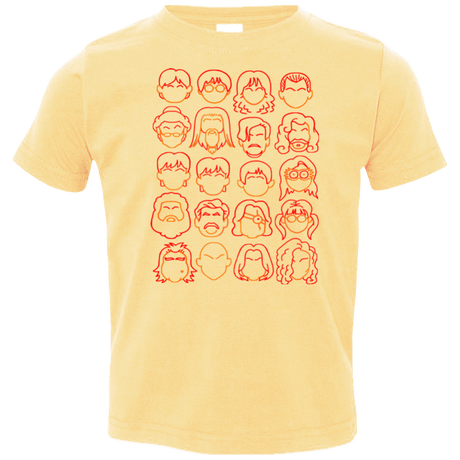 T-Shirts Butter / 2T Harry Potter line heads Toddler Premium T-Shirt