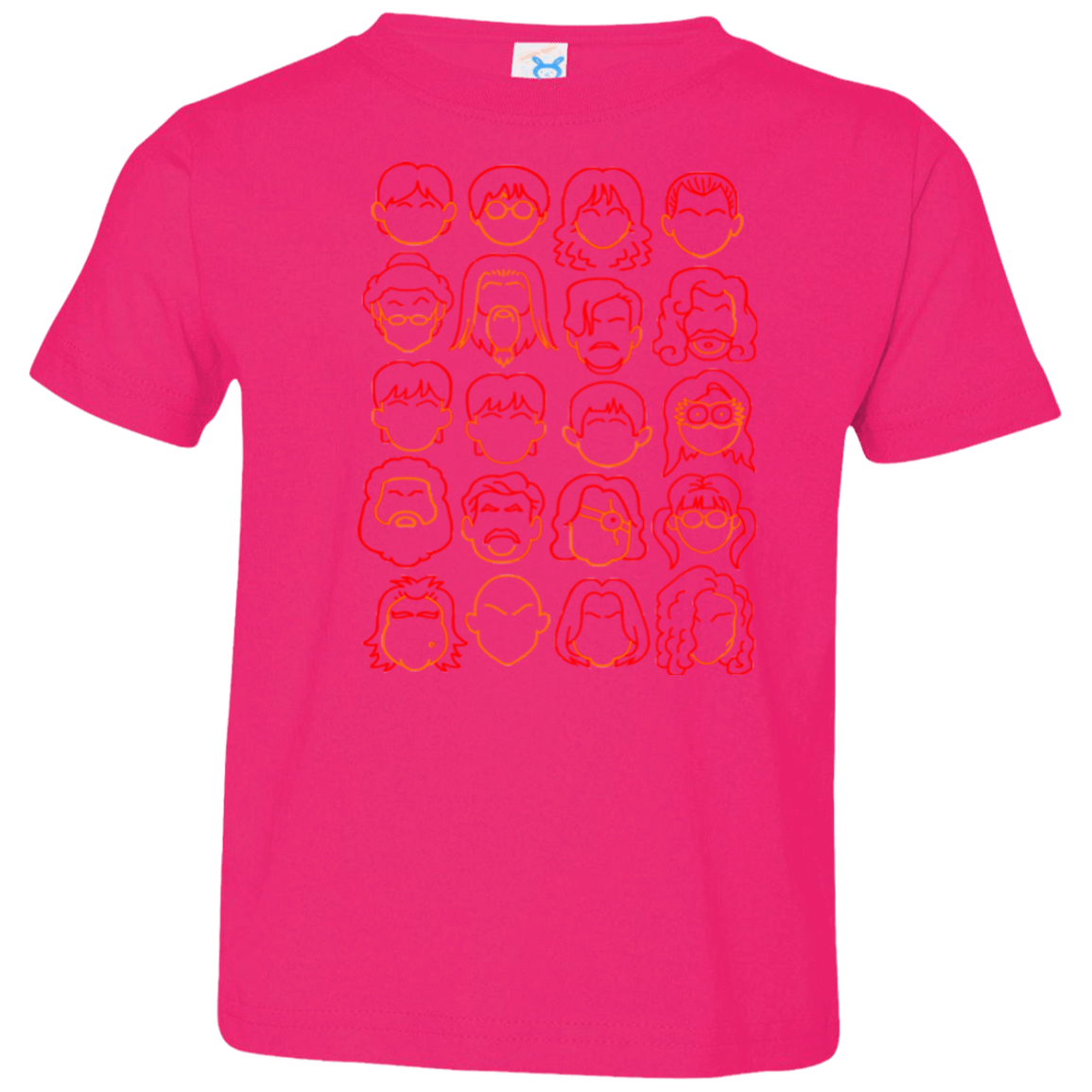 T-Shirts Hot Pink / 2T Harry Potter line heads Toddler Premium T-Shirt