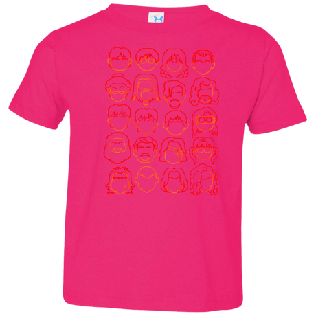 T-Shirts Hot Pink / 2T Harry Potter line heads Toddler Premium T-Shirt