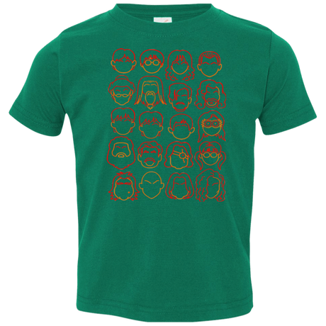 T-Shirts Kelly / 2T Harry Potter line heads Toddler Premium T-Shirt