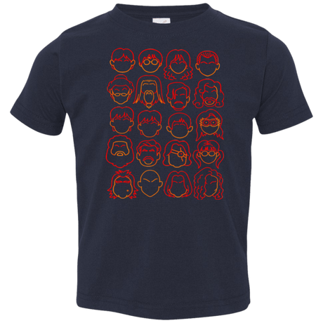 T-Shirts Navy / 2T Harry Potter line heads Toddler Premium T-Shirt