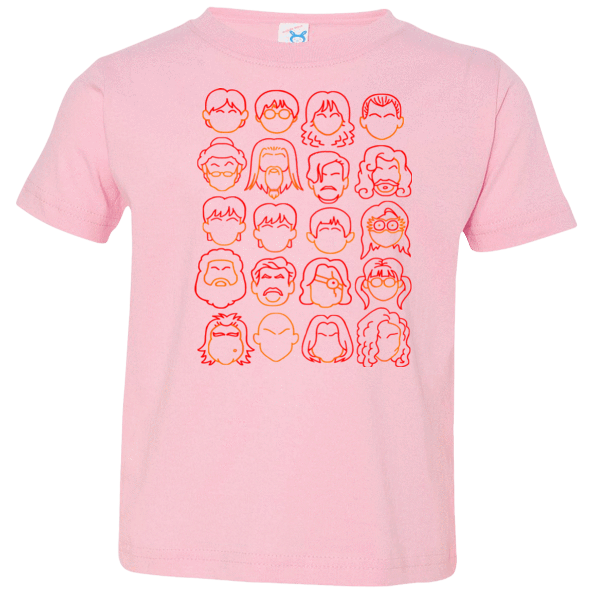 T-Shirts Pink / 2T Harry Potter line heads Toddler Premium T-Shirt