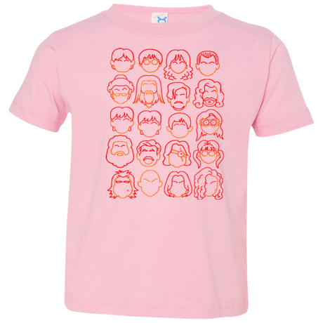 T-Shirts Pink / 2T Harry Potter line heads Toddler Premium T-Shirt