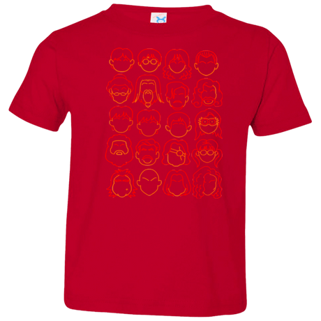 T-Shirts Red / 2T Harry Potter line heads Toddler Premium T-Shirt