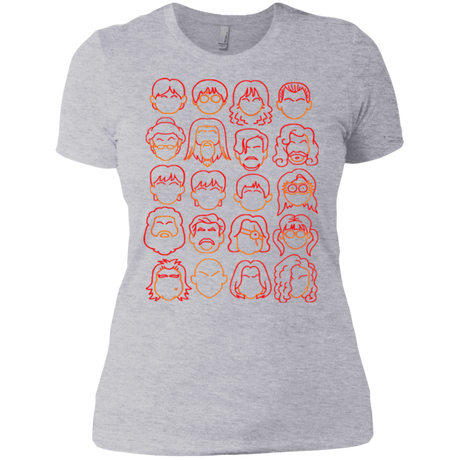T-Shirts Heather Grey / X-Small Harry Potter line heads Women's Premium T-Shirt