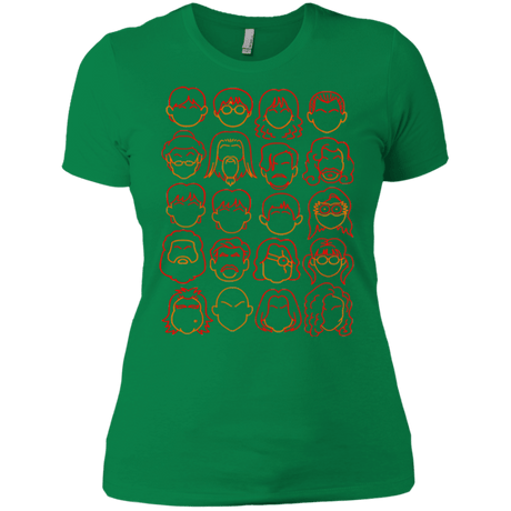T-Shirts Kelly Green / X-Small Harry Potter line heads Women's Premium T-Shirt
