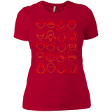 T-Shirts Red / X-Small Harry Potter line heads Women's Premium T-Shirt