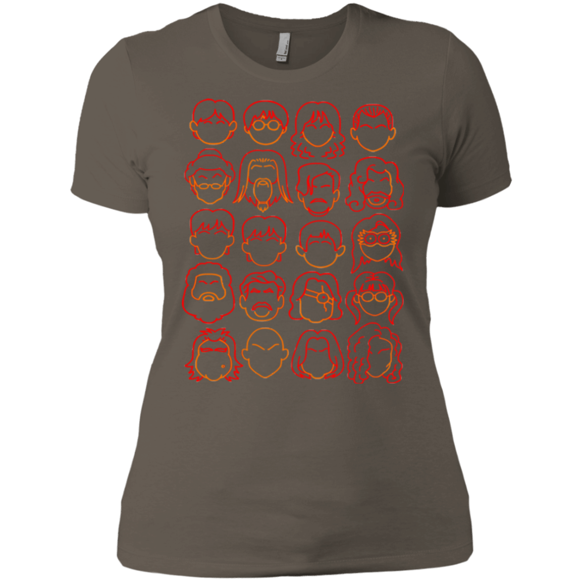 T-Shirts Warm Grey / X-Small Harry Potter line heads Women's Premium T-Shirt