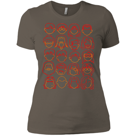 T-Shirts Warm Grey / X-Small Harry Potter line heads Women's Premium T-Shirt
