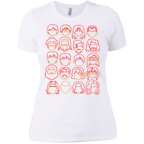T-Shirts White / X-Small Harry Potter line heads Women's Premium T-Shirt