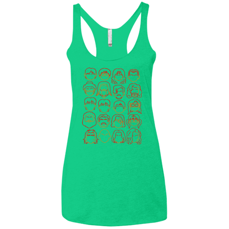 T-Shirts Envy / X-Small Harry Potter line heads Women's Triblend Racerback Tank