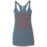 T-Shirts Indigo / X-Small Harry Potter line heads Women's Triblend Racerback Tank