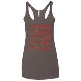 T-Shirts Macchiato / X-Small Harry Potter line heads Women's Triblend Racerback Tank