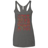 T-Shirts Premium Heather / X-Small Harry Potter line heads Women's Triblend Racerback Tank