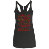 T-Shirts Vintage Black / X-Small Harry Potter line heads Women's Triblend Racerback Tank