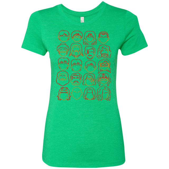 T-Shirts Envy / Small Harry Potter line heads Women's Triblend T-Shirt