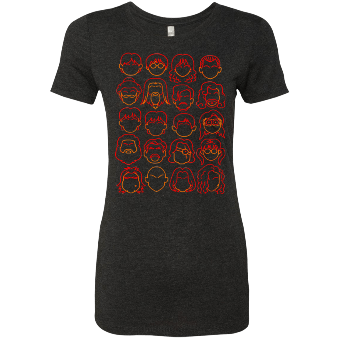 T-Shirts Vintage Black / Small Harry Potter line heads Women's Triblend T-Shirt