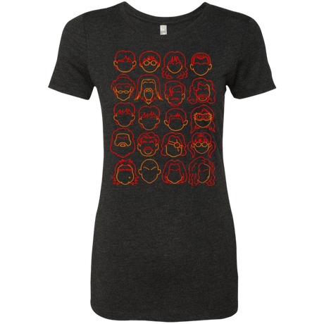 T-Shirts Vintage Black / Small Harry Potter line heads Women's Triblend T-Shirt