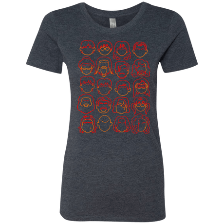 T-Shirts Vintage Navy / Small Harry Potter line heads Women's Triblend T-Shirt