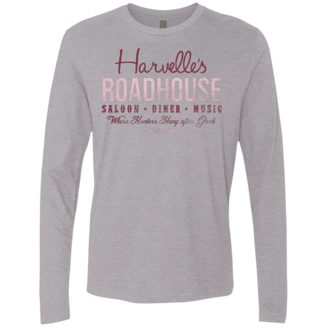 T-Shirts Heather Grey / Small Harvelle's Roadhouse Men's Premium Long Sleeve