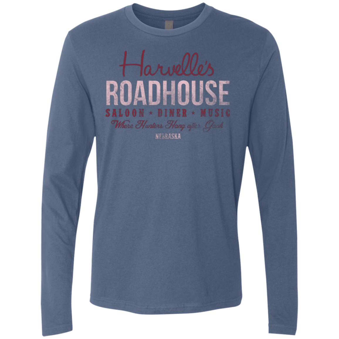 T-Shirts Indigo / Small Harvelle's Roadhouse Men's Premium Long Sleeve