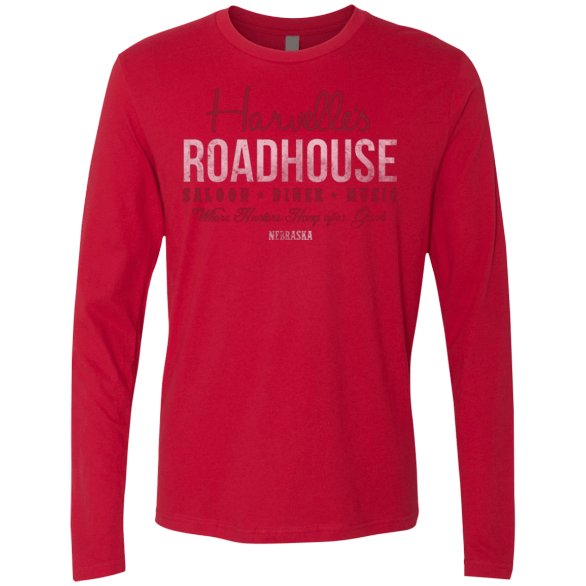 T-Shirts Red / Small Harvelle's Roadhouse Men's Premium Long Sleeve