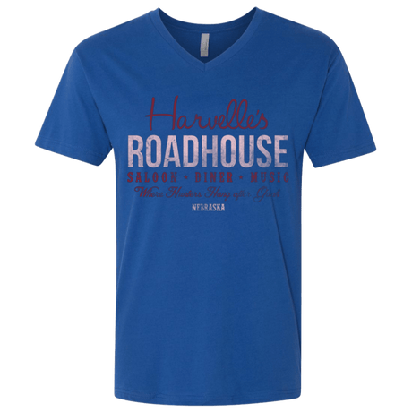 T-Shirts Royal / X-Small Harvelle's Roadhouse Men's Premium V-Neck